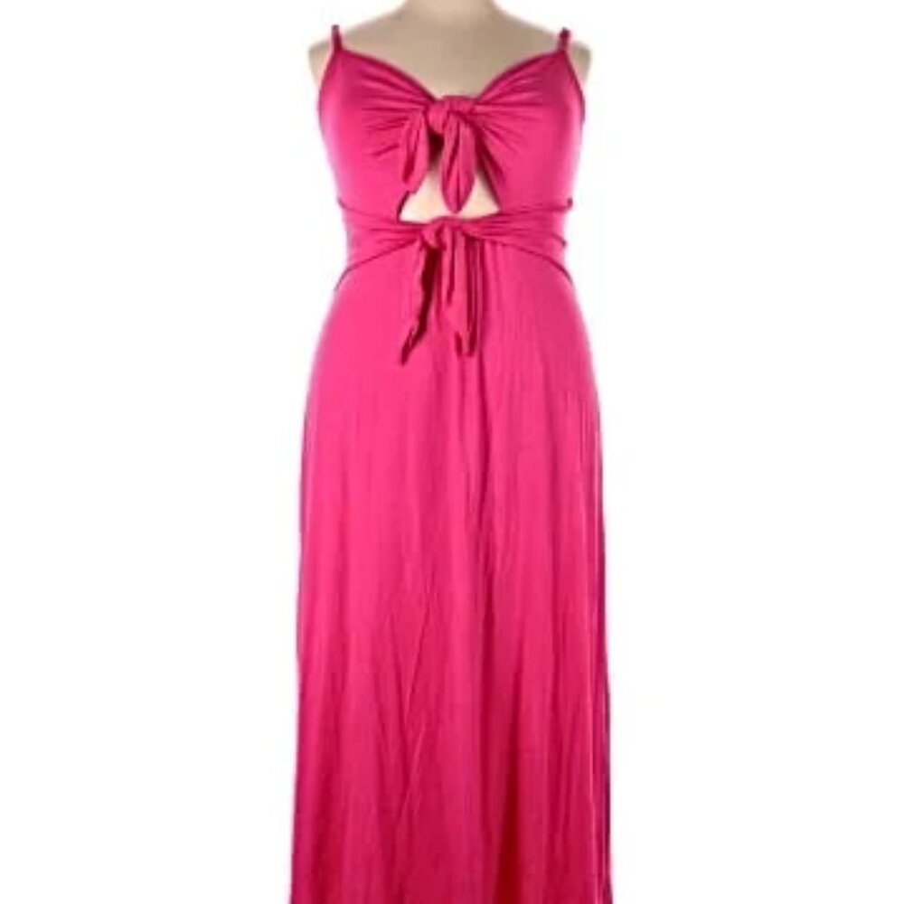 Eloquii Size 18 Coral Maxi Dress